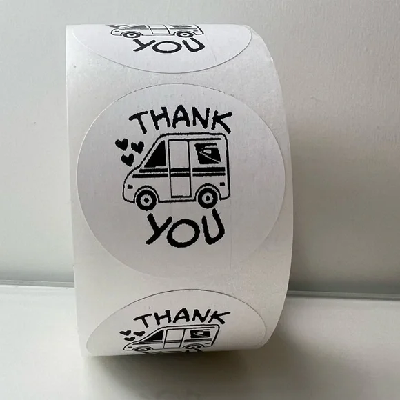 100 Thank You USPS Sticker, Thank You Sticker, Postal Mailbox Sticker - Picture 9 of 15